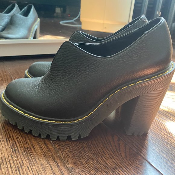 [SOLD] Doc Martens Cordelia Aunt Sally Slip-on Platform Heels size 5US 36EU - Picture 3 of 8